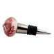 Red Net Ceramic Wine Stopper (Pack Of One Piece)